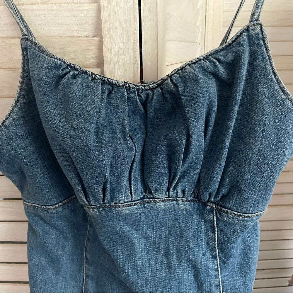 TopShop Blue Jean Dress brand new with Tags size 8 Medium.